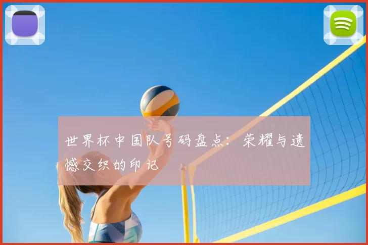 世界杯中国队号码盘点：荣耀与遗憾交织的印记